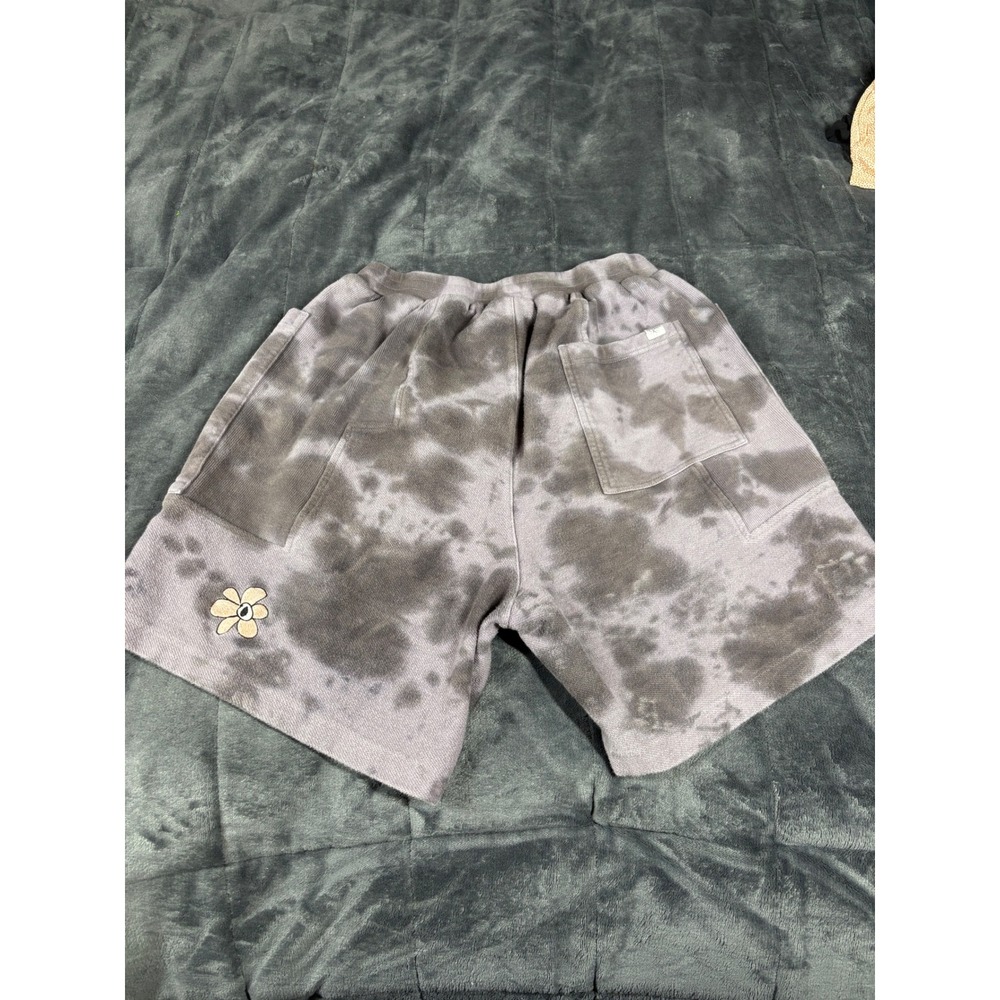 Perks and Mini PAM Tie Dye‎ Sweat Shorts Purple Grey Multi Pocket Womens Small - Picture 8 of 10